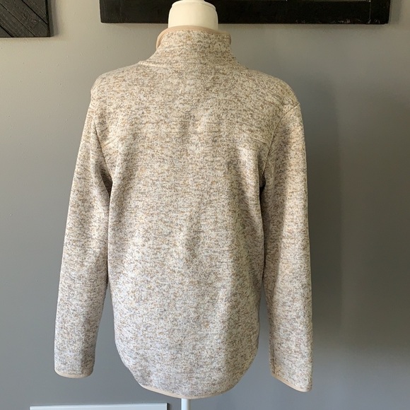 Thread & Supply Heathered Oatmeal Full Zip-Up - Picture 6 of 11